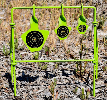 [888151016343] SME SMEST22FLD Spinning Target  Handgun Steel Black/Green Bullseye Illustration Impact Enhancement Motion