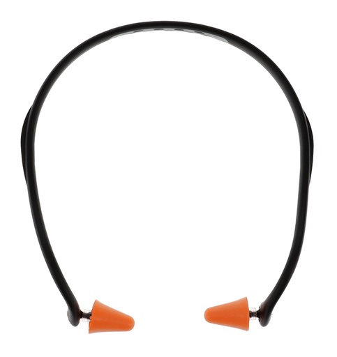 [888151016374] Walker's GWPPLGBND Pro-Tek Ear Plug Band Foam, 25 dB, Behind The Neck Orange/Black Adult