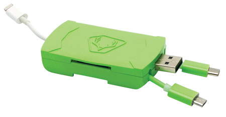 [888151017760] HME QMCR 4-in-1 Card Reader Green Android/IOS