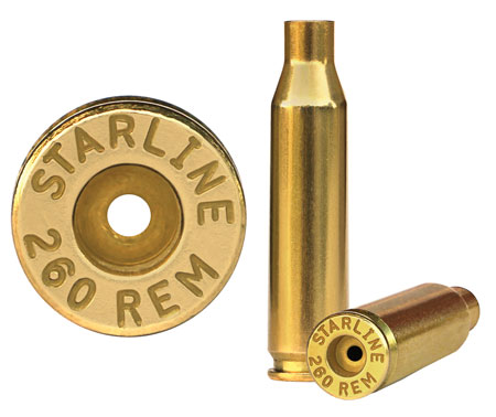 [810742025809] Starline Brass 260REMEUP50 Unprimed Cases  Rifle 260 Rem 50 Per Bag
