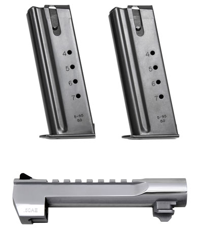 [761226087366] Magnum Research BMCP506PC Desert Eagle Conversion Kit 50 AE 6" Polished Chrome Steel, Fits Desert Eagle Mark XIX