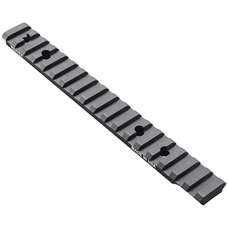 [604544630602] Weaver Mounts 99468 Multi-Slot Base  Extended Black Anodized Aluminum Fits Ruger American Long Action