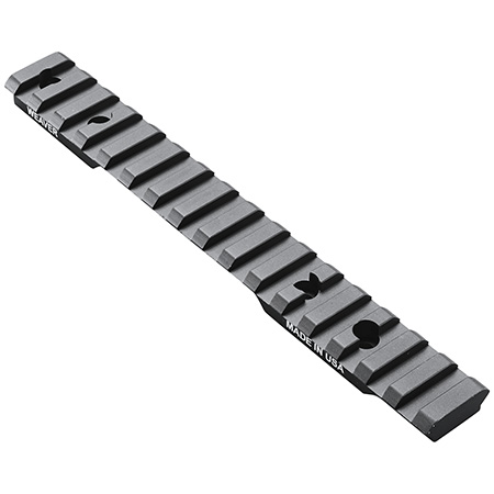 [604544630701] Weaver Mounts 99473 Multi-Slot Base  Extended Black Anodized Aluminum Fits Browning AB3 Short Action