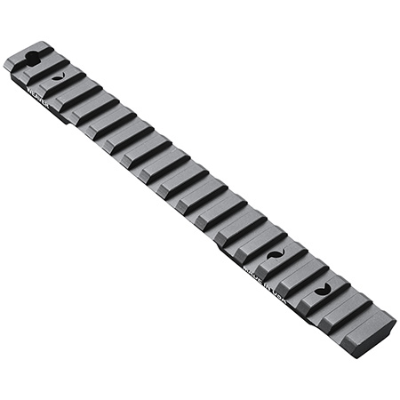 [604544630725] Weaver Mounts 99474 Multi-Slot Base  Extended Black Anodized Aluminum Fits Mossberg Patriot Long Action