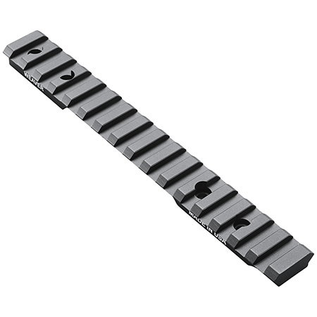 [604544630787] Weaver Mounts 99477 Multi-Slot Base  Extended Black Anodized Aluminum Fits Winchester XPR Short Action