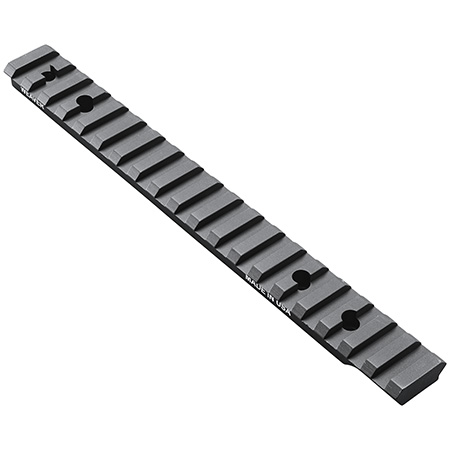 [604544630848] Weaver Mounts 99487 Multi-Slot Base  Extended Black Anodized Aluminum Fits Savage Axis