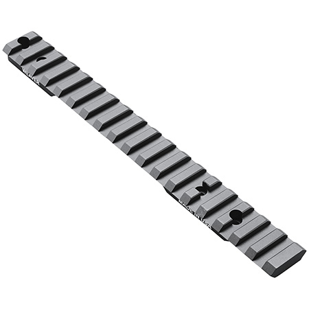 [604544630978] Weaver Mounts 99501 Multi-Slot Base  Extended Black Anodized Aluminum Fits Remington 700/Howa 1500 Long Action