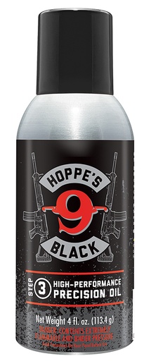 [026285000733] Hoppe's HBL4A Black Precision Oil Lubricates and Protects Against Corrosion 4 oz. Aerosol Can with Extension Tube