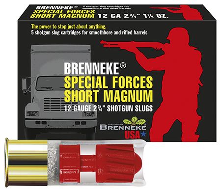 [4030128120683] Brenneke SL122SFM SFSM Home Defense 12Gauge 2.75" 1 1/4oz Slug Shot 5 Per Box/50 Case