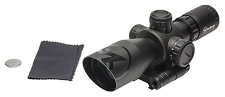 [812495022128] Firefield FF13065 Barrage w/Red Laser Matte Black 2.5-10x40mm Illuminated Red/Green Mil-Dot Reticle/Red Laser