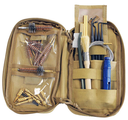[029057416510] Birchwood Casey 41651 Range Cleaning Kit Handgun/Rifle 29 Pieces Tan