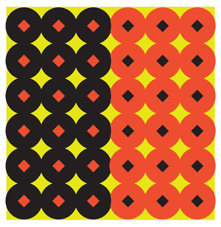 [029057341171] Birchwood Casey 34117 Shoot-N-C Reactive Target Self-Adhesive Paper Circle w/Diamond Center 432 Pasters