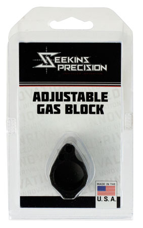 [811452029163] Seekins Precision 0011510031 Low Profile Adjustable Gas Block 1.37" x .94" Black Melonite