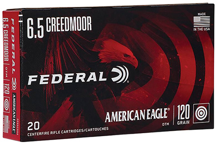 [604544630343] Federal AE65CRD2 American Eagle Rifle 6.5Creedmoor 120gr Open Tip Match 20 Per Box/10 Case