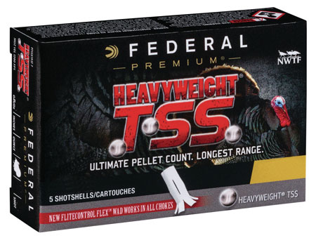 [604544637953] Federal PTSS419F9 Premium Turkey Heavyweight TSS 410Gauge 3" 13/16oz 9Shot 5 Per Box/10 Case