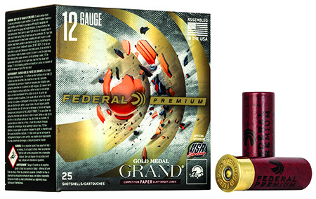 [604544625936] Federal GMT11875 Premium Gold Medal Paper 12Gauge 2.75" 1 1/8oz 7.5Shot 25 Per Box/10 Case