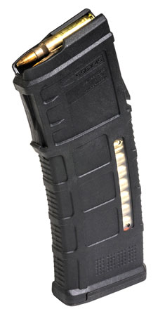[873750001265] Magpul MAG575-BLK PMAG GEN M3 30rd Detachable w/Capacity Window 5.56x45mm NATO Fits Steyr Arms AUG/F88/F90 Black Polymer