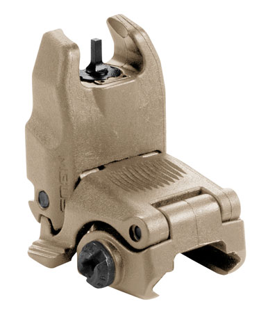 [873750004327] Magpul MAG247-FDE MBUS Sight Front  Black Folding for AR-15/M16