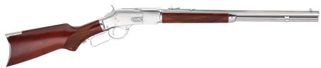 [839665002353] Taylors  &  Company 550247 1873  357 Mag Caliber with 10+1 Capacity, 20" Barrel, Silver Metal Finish  &  Walnut Fixed Pistol Grip Stock Right Hand (Full Size)
