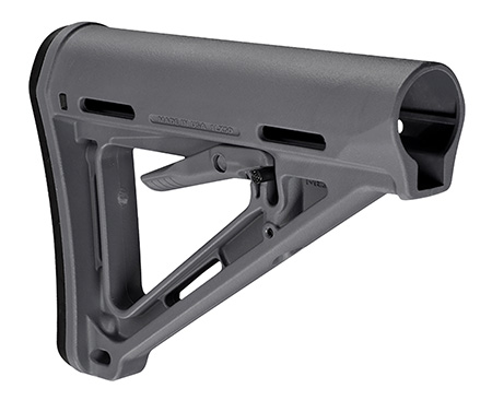 [873750011608] Magpul MAG400-GRY MOE Carbine Stock Stealth Gray Synthetic for AR-15, M16, M4 with Mil-Spec Tube (Tube Not Included)