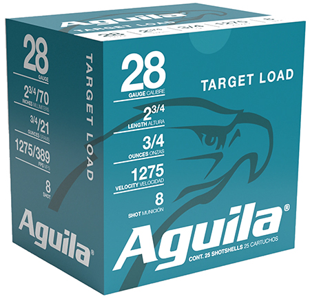 [640420006178] Aguila 1CHB2879 Target Load Competition 28Gauge 2.75" 3/4oz 9Shot 25 Per Box/20 Case
