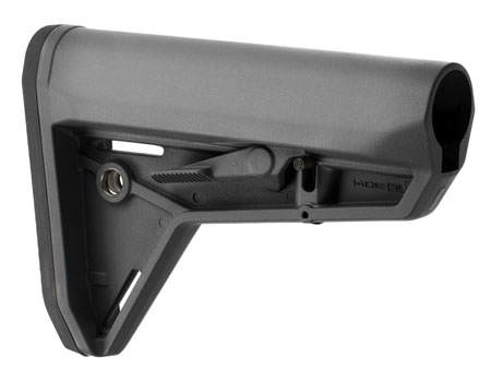 [873750002088] Magpul MAG347-GRY MOE SL Carbine Stock Stealth Gray Synthetic for AR-15, M16, M4 with Mil-Spec Tube (Tube Not Included)
