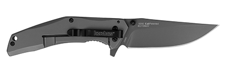 [087171051956] Kershaw 8300 DuoJet  3.25" Folding Clip Point Plain Gray TiCN 8Cr13MoV SS Blade Gray TiCN Stainless Steel Handle Includes Pocket Clip