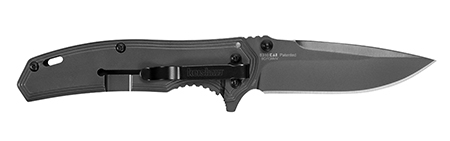 [087171052281] Kershaw 8310 Fringe  3" Folding Drop Point Plain Gray TiN 8Cr13MoV SS Blade Black/Gray Carbon Fiber/SS Handle Includes Pocket Clip