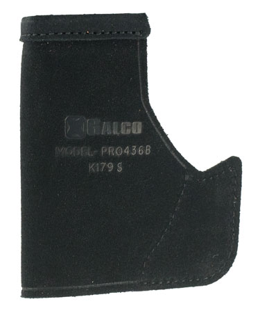 [601299077423] Galco PRO436B Pocket Protector  Black Leather Fits Ruger LCP/Kel-Tec P-32/Diamondback DB/NAA Guardian Ambidextrous