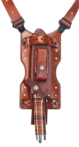 [601299400009] Galco SHU Shuka Knife Holder Over The Shoulder Tan Leather