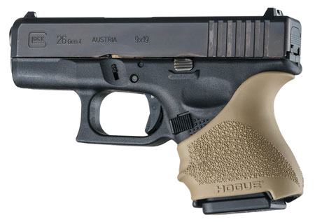 [743108186039] Hogue 18603 HandAll Beavertail Grip Sleeve Compatible w/Glock 26/27 Textured Flat Dark Earth Rubber