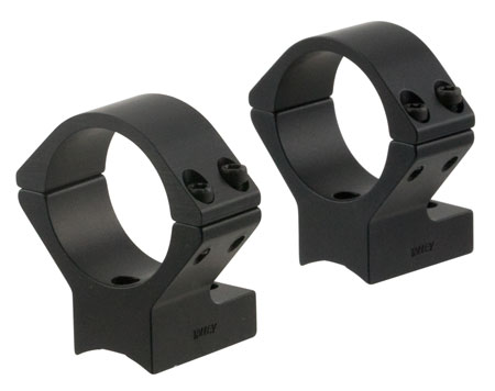 [876430001265] Talley 930707 Scope Mount/Ring Combo  Black Anodized 1" Tube Ruger 10/22 Low Rings