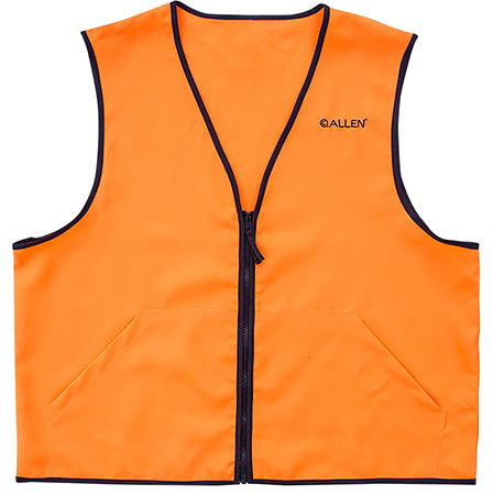 [026509026792] Allen 15769 Deluxe Hunting Vest 2XL Orange Polyester