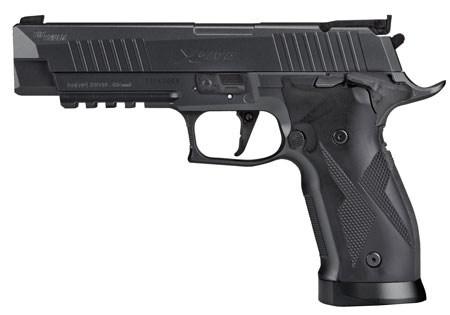 [798681558421] Sig Sauer Airguns AIRX5177BLK P226 X-Five Air Pistol CO2 177 Pellet 20+1 4.50" Black Polymer Grips