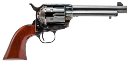 [814230010650] Cimarron MP411 Model P  45 Colt (Long Colt) 6 Shot 5.50" Blued Stainless Steel Barrel, Blued Cylinder, Color Case Hardened Steel Frame, Walnut Grip, Exposed Hammer