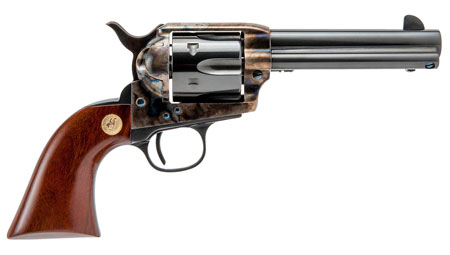 [814230010612] Cimarron MP400 Model P  357 Mag 38 Special 6 Shot 4.75" Blued Stainless Steel Barrel, Blued Cylinder, Color Case Hardened Steel Frame, Walnut Grip, Exposed Hammer