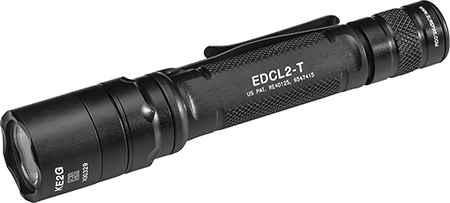 [084871326858] SureFire EDCL2T Everyday Carry Light 2  Black Anodized 5/1,200 Lumens White LED