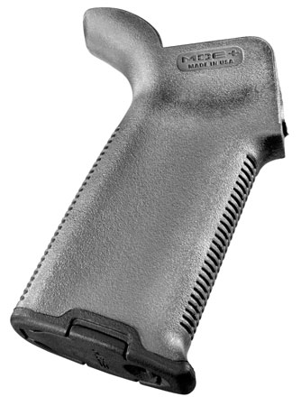 [873750011752] Magpul MAG416GRY MOE+ Grip Gray Textured Polymer w/Rubber Overmold, Fits AR-15/AR-10/M16/M4/M110/SR25