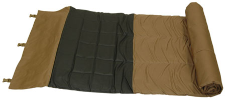 [617867117767] Boyt Harness 79021 Max-Ops Shooting Mat Water Resistant Coyote Brown Polyester with Non-Slip Rubber Surface  &  Poly Webbing Strap 27" x 85"