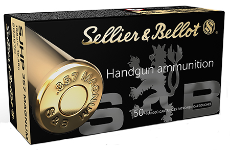 [754908500833] Sellier  &  Bellot SB357C Handgun  357Mag 158gr Semi Jacketed Hollow Point 50 Per Box/20 Case