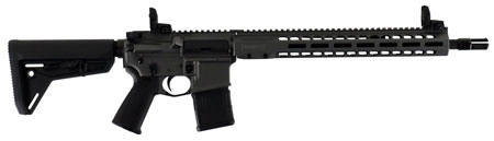 [816715018755] Barrett 17121 REC7 DI Carbine 5.56x45mm NATO 16" 30+1 Tungsten Gray Cerakote Black 6 Position Stock Black Polymer Grip