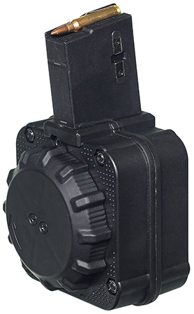 [708279014178] ProMag DRMA8 Standard  65rd Drum 5.56x45mm Fits AR-15 Black DuPont Zytel Polymer