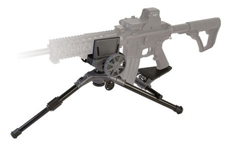 [661120214007] Caldwell 821400 Precision Turret Shooting Rest Black Aluminum 22.40" L x 5.50" W