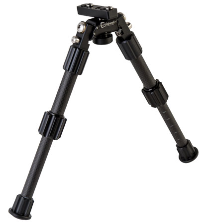 [661120413059] Caldwell 1081953 Accumax Premium M-Lok/Key Mod Bipod 6-9" Black Carbon Fiber