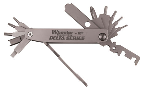 [661120412823] Wheeler 1078948 Delta Series Compact Multi-Tool Silver Folding Stainless Steel AR Platform
