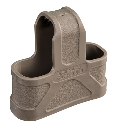[873750000114] Magpul MAG001-FDE Original Magpul  Made of Rubber w/ Flat Dark Earth Finish for 5.56x45mm NATO Mags/ 3 Per Pack