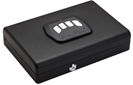 [842631100205] SnapSafe 75432 Keypad Safe  Keypad/Key Entry Black Steel 11" H x 8.50" W x 2.25" D