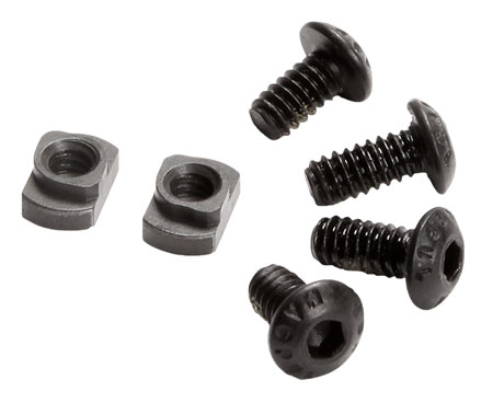 [873750004082] Magpul MAG615-BLK M-LOK T-Nut Replacement Set M-LOK Chromoly Steel Black Manganese Phosphate