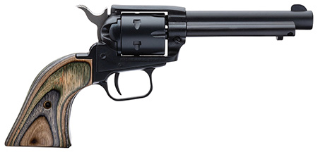 [727962510278] Heritage Mfg RR22CH4 Rough Rider  22 LR 6 Shot, 4.75" Black Oxide Steel Barrel, Simulated Case Hardened Zinc Alloy Frame, Black Oxide Cylinder, Camo Laminate Grip, Manual Safety, Exposed Hammer