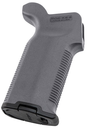 [873750001326] Magpul MAG532-GRY MOE-K2+ Grip Gray Polymer for AR-15, AR-10, M4, M16, M110, SR25